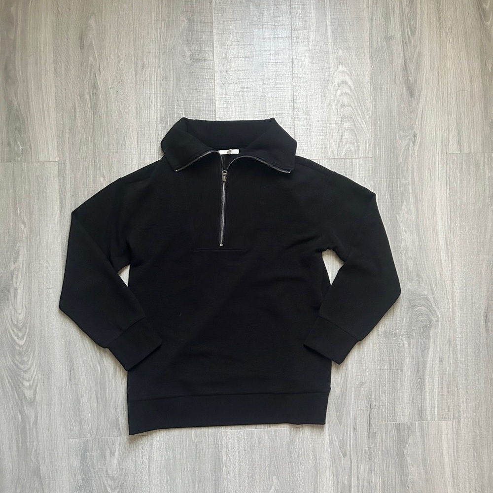 Maurice’s Ribbed Knit Shawl Collar Tunic Quarter Zip Up Sweater